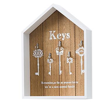 Home wall decoration handmade key wooden hook storage box multipurpose  keys hanging  for clothes  stand WJ111529