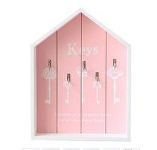 Load image into Gallery viewer, Home wall decoration handmade key wooden hook storage box multipurpose  keys hanging  for clothes  stand WJ111529
