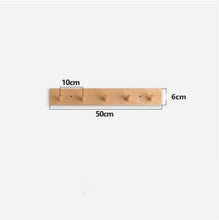 Load image into Gallery viewer, Nordic Style Solid Wood Hook Door Hanger Wall Hanging Rack Decorative Coat Key Storage Hooks Beech Wood
