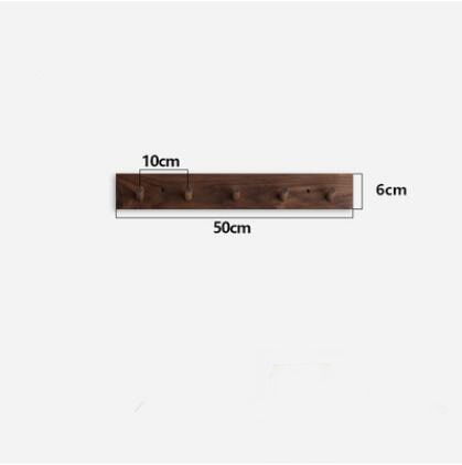 Nordic Style Solid Wood Hook Door Hanger Wall Hanging Rack Decorative Coat Key Storage Hooks Beech Wood